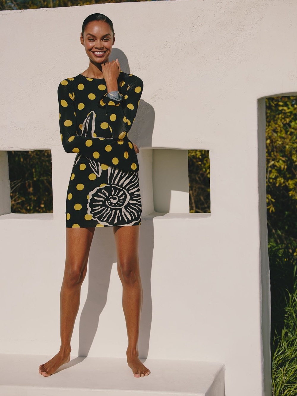 Cala de la cruz Maisha long sleeve mini dress